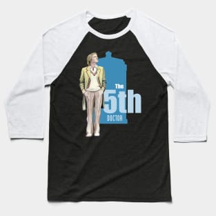 The 5th Doctor: Peter Davison Baseball T-Shirt